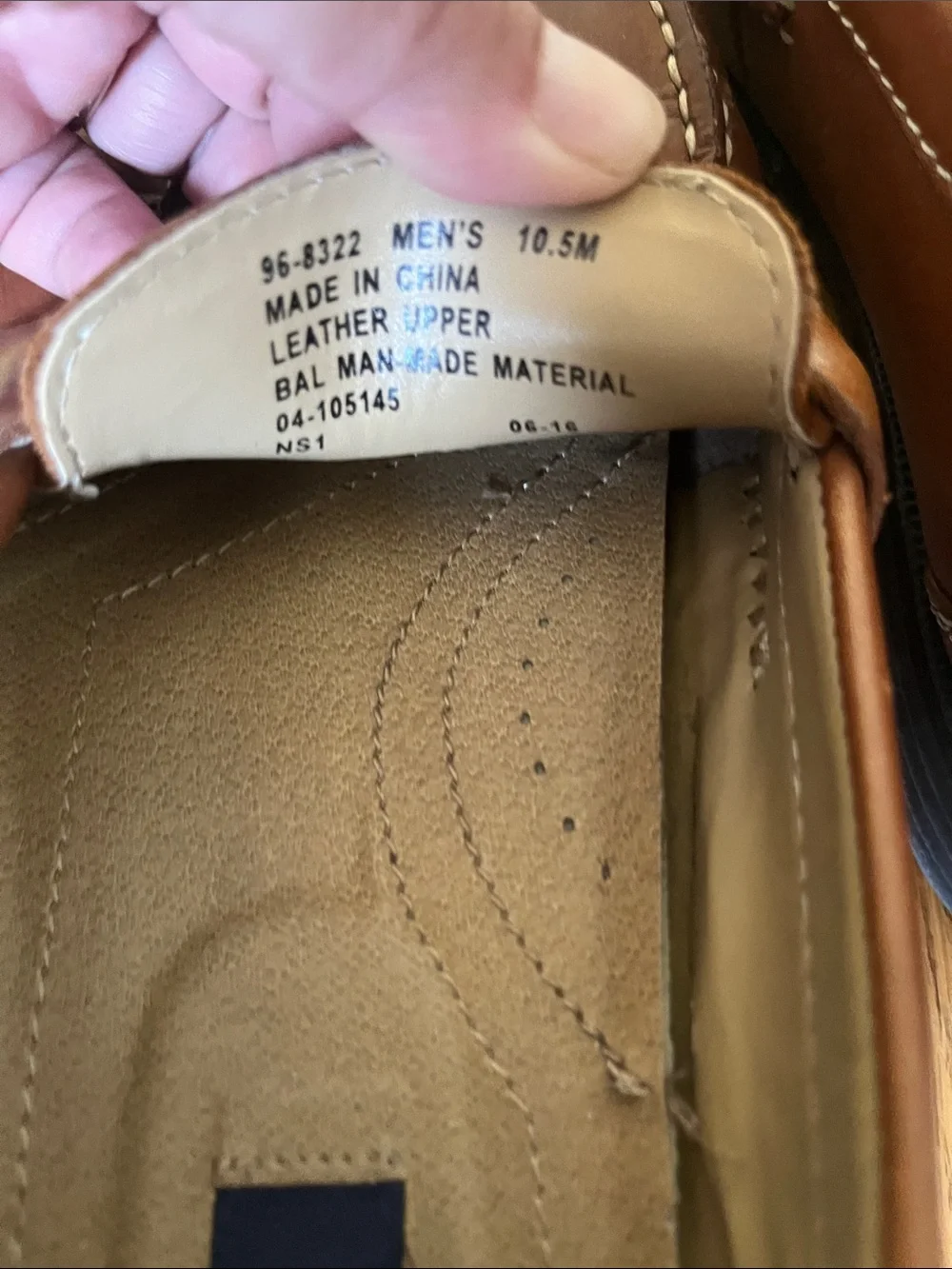 Chaps Tan Leather Penny Loafers